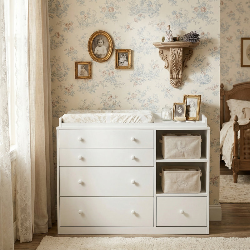 Isabelle & Max™ Mamie 5-Drawer White Baby Changing Table Dresser